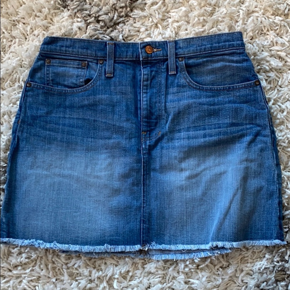 Madewell denim skirt